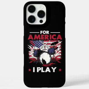 Percussionist drummer American Flag Patriotic iPhone 16 Pro Max Hoesje