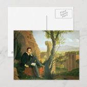 Percy Bysshe Shelley 1845 Briefkaart (Voorkant / Achterkant)