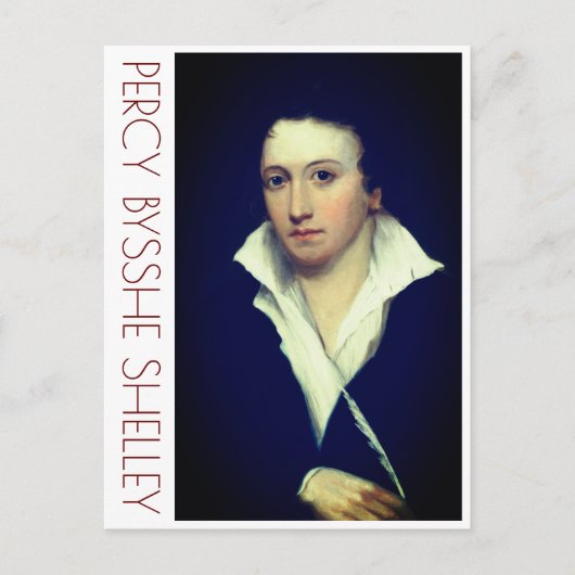 Percy Bysshe Shelley Briefkaart (Voorkant)