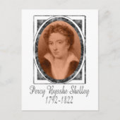 Percy Bysshe Shelley Briefkaart (Voorkant)