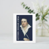 Percy Bysshe Shelley Briefkaart (Staand voorkant)
