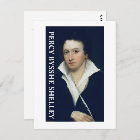 Percy Bysshe Shelley Briefkaart (Voorkant / Achterkant)