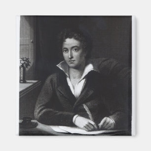 Percy Bysshe Shelley, gegraveerd door William Holl Magneet