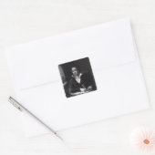 Percy Bysshe Shelley, gegraveerd door William Holl Vierkante Sticker (Envelop)