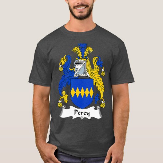 Percy Coat of Arms Family Crest T-shirt (Voorkant)