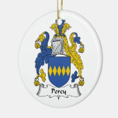 Percy Family Crest Keramisch Ornament (Links)