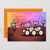 PERCY MARS SIGNES OF LIFE Briefkaart by Jetpackcor (Voorkant / Achterkant)