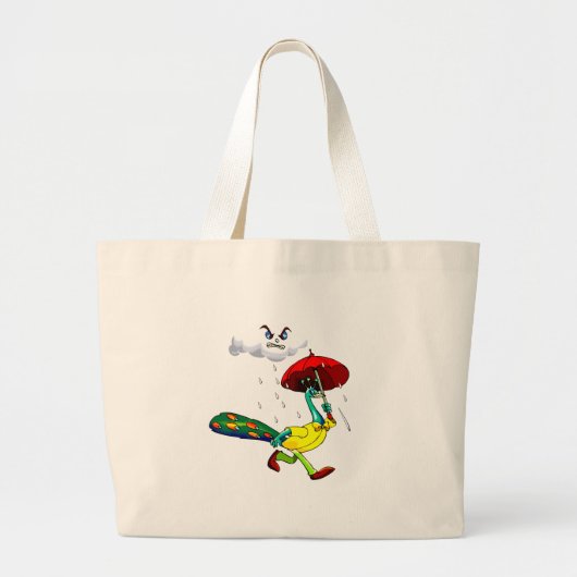 Percy Peacock Grote Tote Bag (Voorkant)