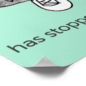 Percy Penguin "Brain.exe Has Stopped" Poster (Hoek)