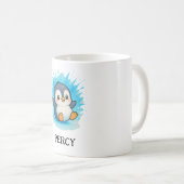 Percy Penguin Mug – Custom Cute Animal Name Gift Koffiemok (Voorkant rechts)