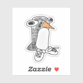 Percy Pinguïn Uitgestanste Vinyl Sticker