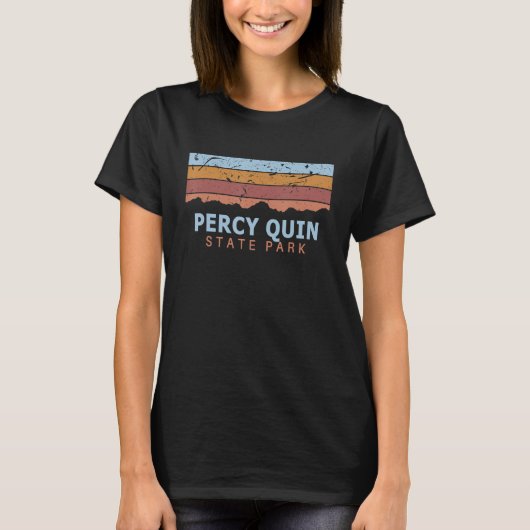 Percy Quin State Park Mississippi Retro Cool T-shirt (Voorkant)