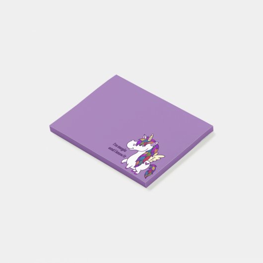Percy the Polned Unicorn Post-it® Notes (Schuin)