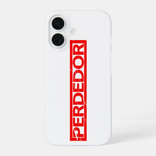 Perdedor Stamp iPhone 16 Hoesje (Achterkant)