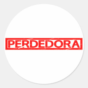 Perdedora Stamp Ronde Sticker