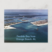 Perdido Bay van Oranje strand, AL Briefkaart (Voorkant)