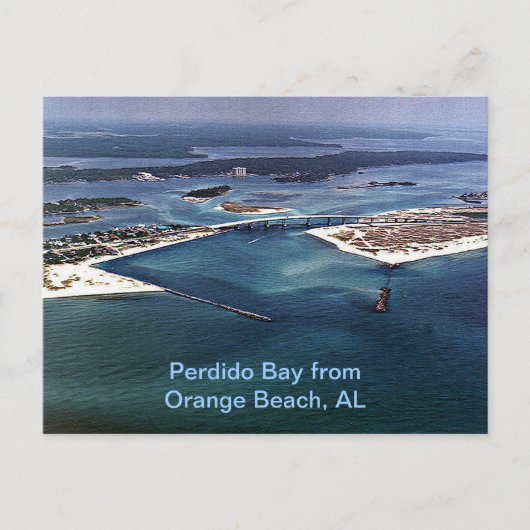 Perdido Bay van Oranje strand, AL Briefkaart (Voorkant)