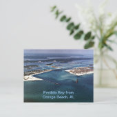 Perdido Bay vanuit Orange Beach, AL Briefkaart (Staand voorkant)