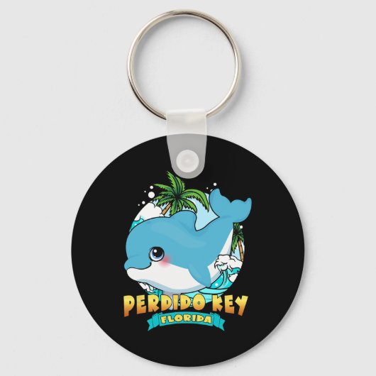 Perdido Key Florida Schattigee Ba Sleutelhanger (Voorkant)