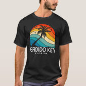 Perdido Key Florida Tropical Beach Palm Tree Souve T-shirt (Voorkant)