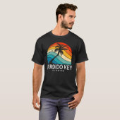 Perdido Key Florida Tropical Beach Palm Tree Souve T-shirt (Voorkant volledig)
