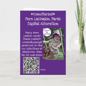 Pere Lachaise-B&W Kaart (Achterkant)