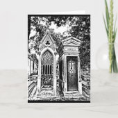 Pere Lachaise-B&W Kaart (Voorkant)