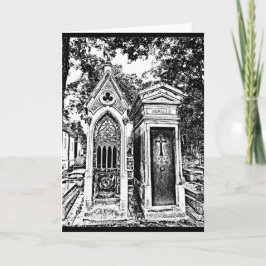Pere Lachaise-B&W Kaart