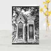 Pere Lachaise-B&W Kaart (Gele Bloem)