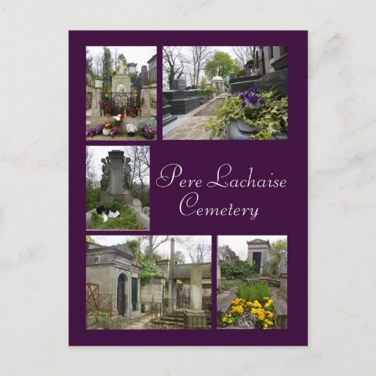 Pere Lachaise Briefkaart (Voorkant)
