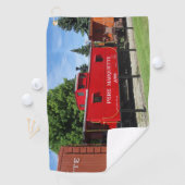 Pere Marquette Caboose A986 golfhanddoek (Insitu)