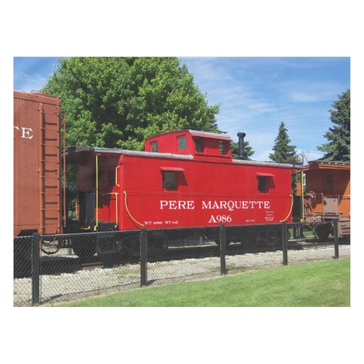 Pere Marquette Caboose A986 tablecloth Tafelkleed (Voorkant (Horizontaal))