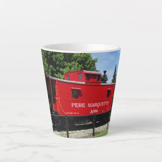 Pere Marquette Caboose latte mok (Voorkant)