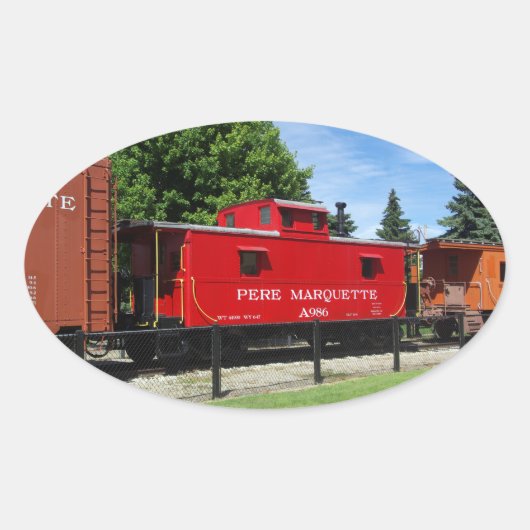 Pere Marquette caboose sticker (Voorkant)