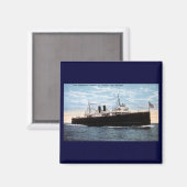 Pere Marquette Car Ferry 21 Crossing Lake Michigan Magneet (Voorkant / Achterkant)