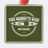 Pere Marquette Michigan Kayaking Metalen Ornament (Voorkant)