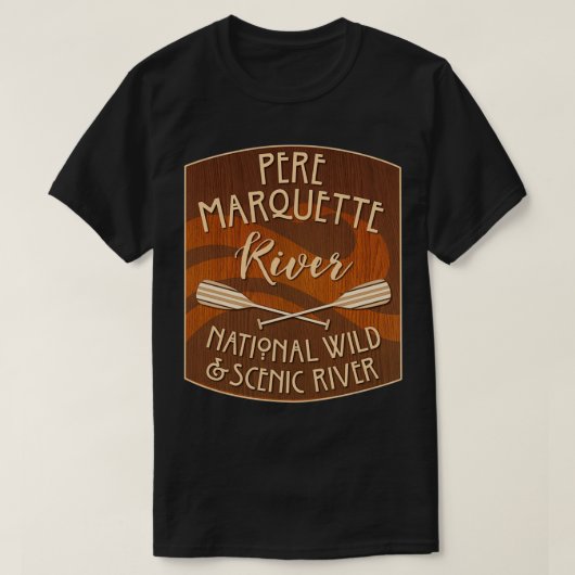Pere Marquette River National Wild and Scenic Rive T-shirt (Design voorkant)