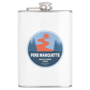 Pere Marquette Wild en de Schilderachtig rivier Heupfles