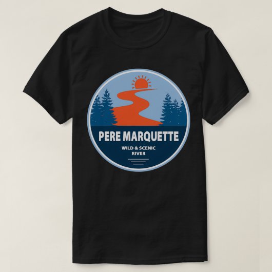 Pere Marquette Wild en de Schilderachtig rivier T-shirt (Design voorkant)