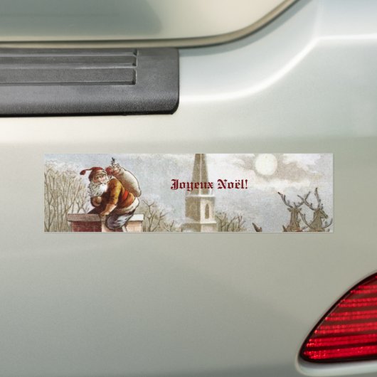 Père Noël Autocollants pour voiture Bumpersticker (Op auto)