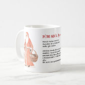 Père Noël Franse Vader Kerst Woordenboek Koffiemok (Voorkant links)