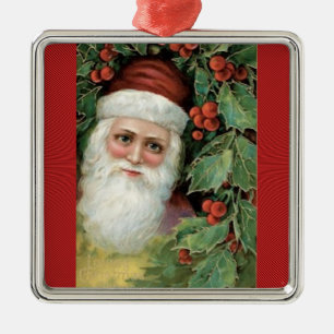 Pere Noel Metalen Ornament
