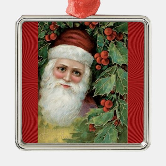 Pere Noel Metalen Ornament (Voorkant)