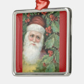 Pere Noel Metalen Ornament (Links)