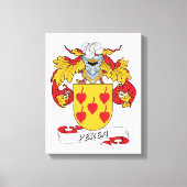 Perea Family Crest Canvas Afdruk (Voorkant)