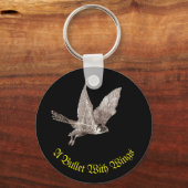 Peregrine Falcon a Bullet met vleugels Sleutelhanger (Voorkant)