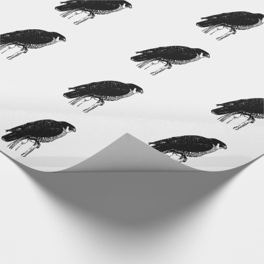 Peregrine Falcon (afbeelding) Cadeaupapier (Hoek)