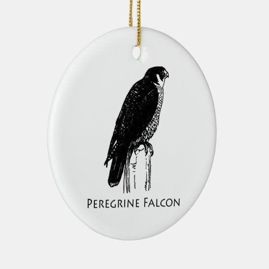 Peregrine Falcon (afbeelding) Keramisch Ornament (Rechts)