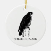 Peregrine Falcon (afbeelding) Keramisch Ornament (Voorkant)