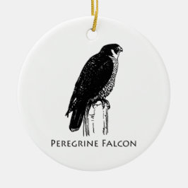 Peregrine Falcon (afbeelding) Keramisch Ornament